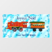 Kerstmis Express - Joyeux Noël Raamsticker (Vel)