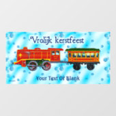Kerstmis Express - Vrolijk kerstfeest Raamsticker (Vel)