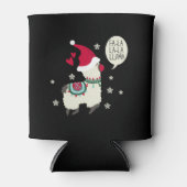 Kerstmis Fa la la Lama cadeau Blikjeskoeler (Voorkant)