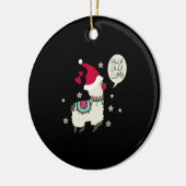 Kerstmis Fa la la Lama cadeau Keramisch Ornament (Links)