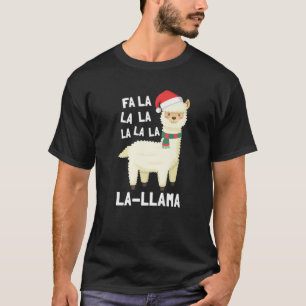 Kerstmis Fa La Llama T-shirt