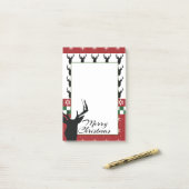 Kerstmis Fair Isle Snowflakes Aangepast aangepast Post-it® Notes (Op bureau)