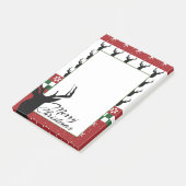 Kerstmis Fair Isle Snowflakes Aangepast aangepast Post-it® Notes (Schuin)