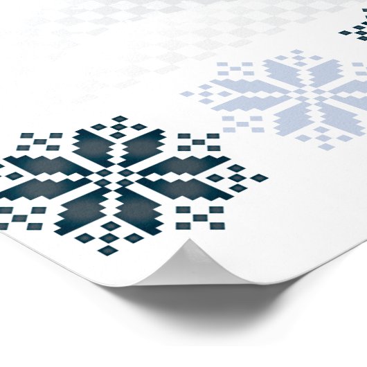 Kerstmis: Fairy Tale Fantasy Snowy Forest Poster (Hoek)