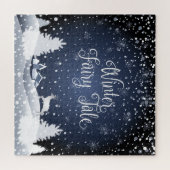 Kerstmis: Fairy Tale Fantasy Winter Forest Legpuzzel (Horizontaal)