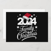 Kerstmis Familie 2024 Matching Pyjama Kerstman Feestdagenkaart (Voorkant / Achterkant)
