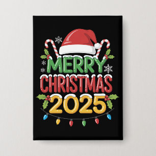 Kerstmis Familie 2025 Crew Groep Matching Familie Button