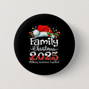 Kerstmis Familie 2025 Matching Squad Sinterklaas E Ronde Button 5,7 Cm