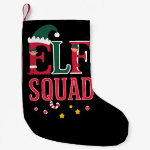 Kerstmis Familie Bijpassende Pyjama's Elf Squad  Kleine Kerstsok