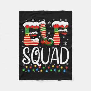 Kerstmis Familie Bijpassende Pyjama's Xmas Elf Squ Fleece Deken
