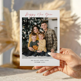 Kerstmis Familie Foto Vakantiekaart Sjabloon