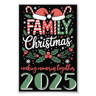 Kerstmis: Familie Kerstmis 2025 Matching Outfit Foto Afdruk
