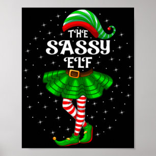 Kerstmis Familie Matching Vrouwen Meisjes Moeder D Poster