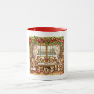 Kerstmis familie muis mok