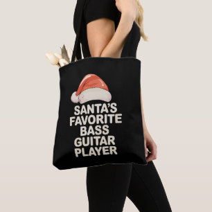 Kerstmis favoriete basgitaarspeler van Sinterklaas Draagtas