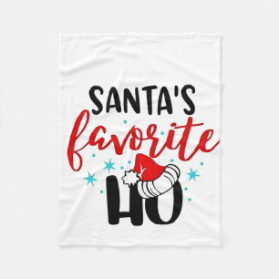 Kerstmis Favoriete Grap van Kerstman Fleece Deken