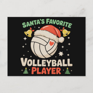 Kerstmis favoriete volleybalspeler van Sinterklaas Feestdagenkaart