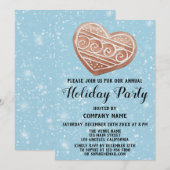 Kerstmis: feestdag blauw sneeuw kaart (Voorkant / Achterkant)