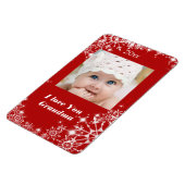 Kerstmis, feestdag, ik hou van je oma magneet (Linkerzijde)