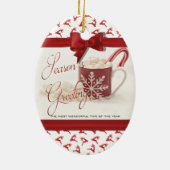 Kerstmis Feestdagen, Beste tijd van het Jaar Keramisch Ornament (Achterkant)