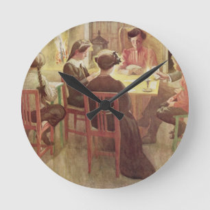Kerstmis Feestdagen, café. in "Lasst Licht Hinin" Ronde Klok