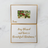  kerstmis feestdagen kaart (Binnen)