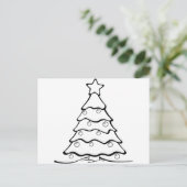 Kerstmis, feestdagen, vreugde, groene kleuren, boo feestdagenkaart (Staand voorkant)