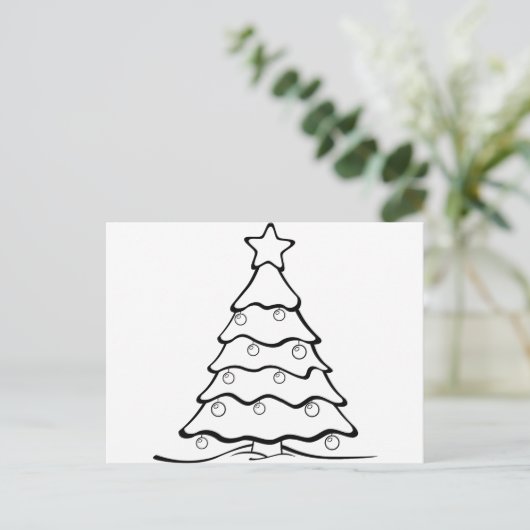 Kerstmis, feestdagen, vreugde, groene kleuren, boo feestdagenkaart (Staand voorkant)