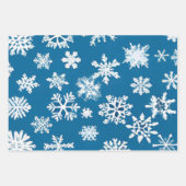 Kerstmis Feestdagen Winter Snowflake Patroon Xmas Inpakpapier Vel (Voorkant 3)