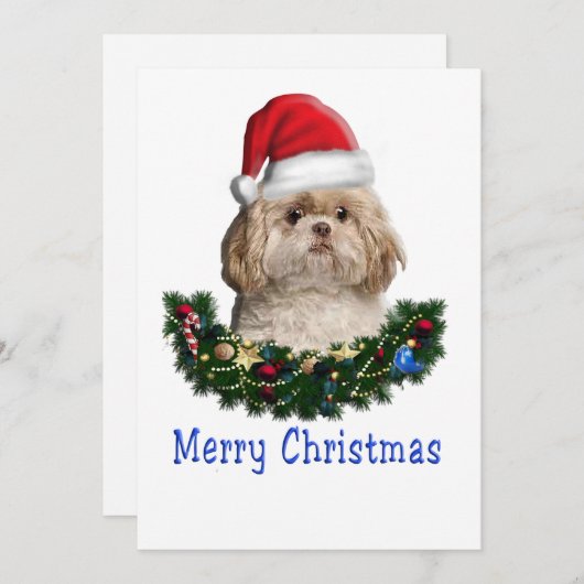 Kerstmis Feestdagenkaart (Voorkant / Achterkant)