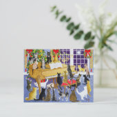 Kerstmis Feestdagenkaart (Staand voorkant)