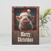 Kerstmis Feestdagenkaart (Staand voorkant)