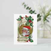 Kerstmis Feestdagenkaart (Staand voorkant)