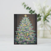 Kerstmis Feestdagenkaart (Staand voorkant)