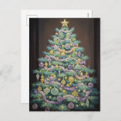 Kerstmis Feestdagenkaart (Voorkant / Achterkant)