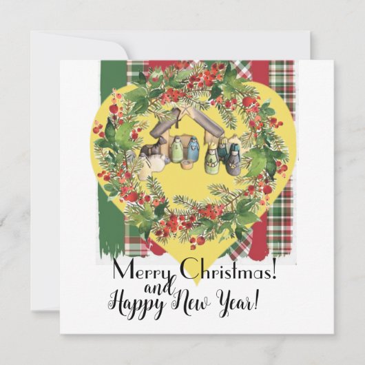 Kerstmis! Feestdagenkaart (Voorkant)