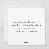 Kerstmis! Feestdagenkaart (Achterkant)