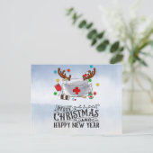 Kerstmis Feestdagenkaart (Staand voorkant)