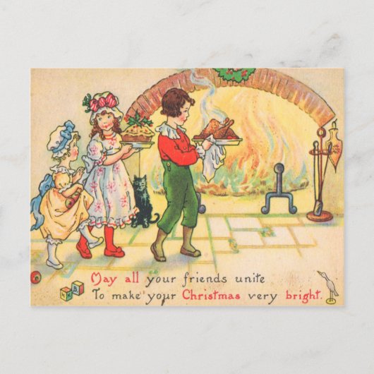 Kerstmis Feestdagenkaart (Voorkant)