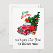  Kerstmis Feestdagenkaart (Voorkant / Achterkant)