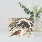 kerstmis feestdagenkaart (Staand voorkant)