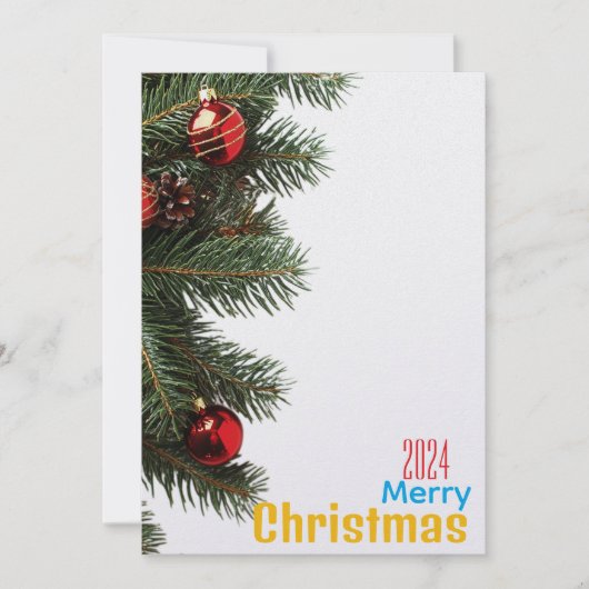 Kerstmis Feestdagenkaart (Voorkant)