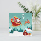 Kerstmis Feestdagenkaart (Staand voorkant)