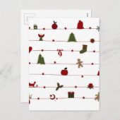 Kerstmis Feestdagenkaart (Voorkant / Achterkant)