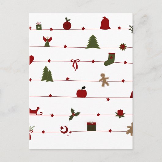 Kerstmis Feestdagenkaart (Voorkant)