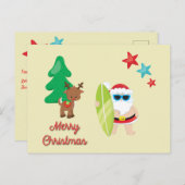 Kerstmis Feestdagenkaart (Voorkant / Achterkant)