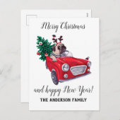  Kerstmis Feestdagenkaart (Voorkant / Achterkant)