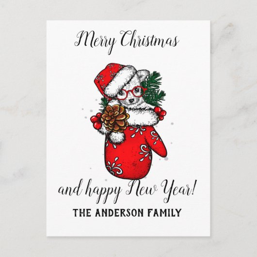 Kerstmis Feestdagenkaart (Voorkant)