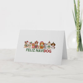 Kerstmis: Feliz Navidog Kaart