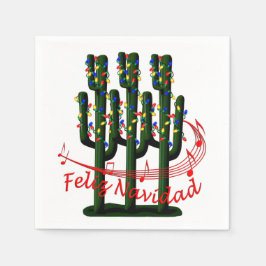 Kerstmis Fiesta Feliz Navida Party Cocktail Servet